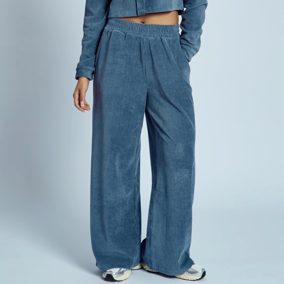 Native youth corduroy wide leg trousers - Picture 1 of 5